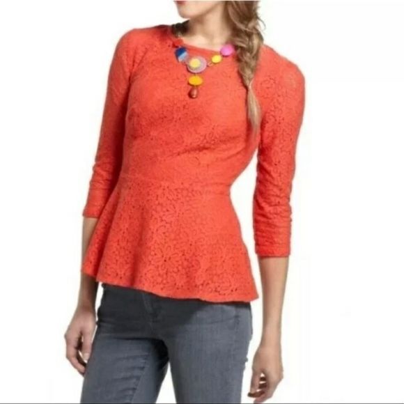 Anthropologie Tops - ANTHROPOLOGIE Moulinette Soeurs Peplum Blo…